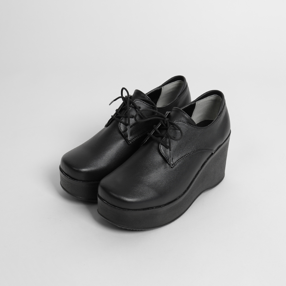 Lace-up platform loafers (1color) thumb1