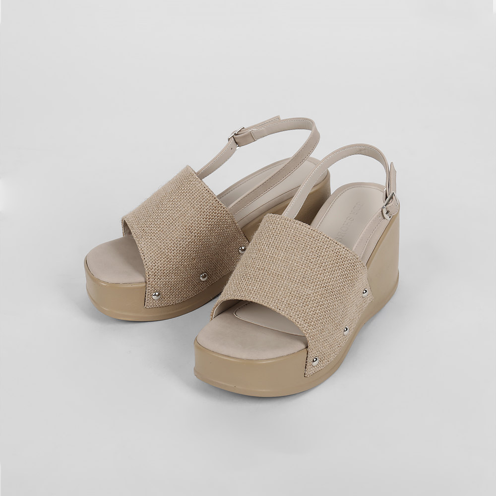 Jute platform sandal (2color) thumb1