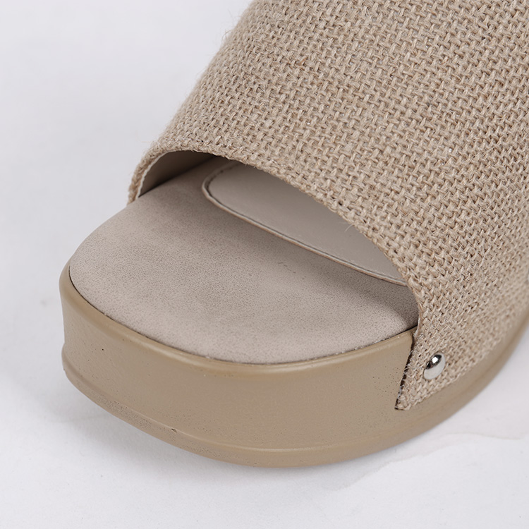 Jute platform sandal (2color) thumb4