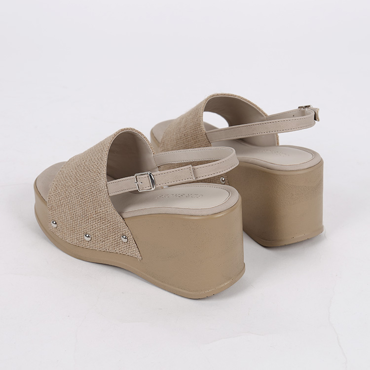 Jute platform sandal (2color) thumb2