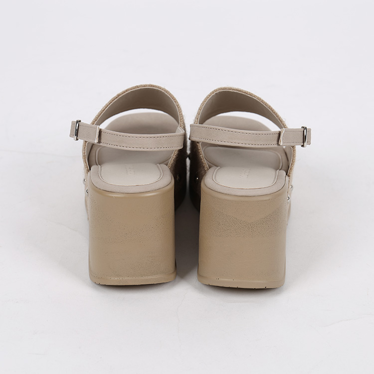 Jute platform sandal (2color) thumb3