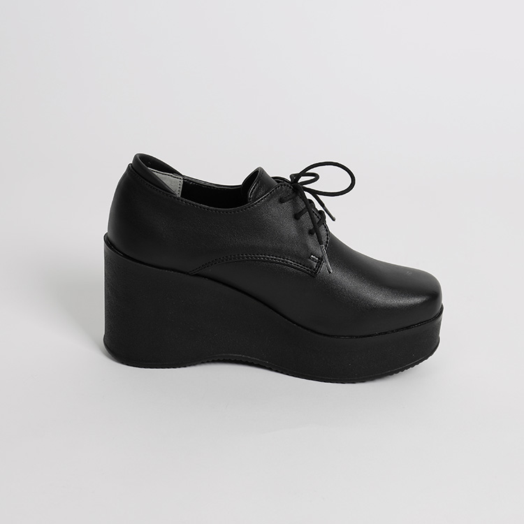 Lace-up platform loafers (1color) thumb2